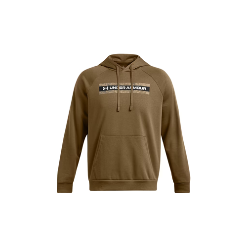Men's Under Armour Rival Fleece Camo Chest Stripe Hoodie
