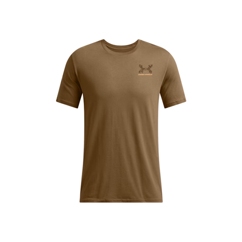Men's Under Armour Schematic White Tail Short Sleeve