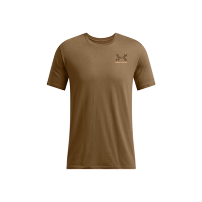 Men's Under Armour Schematic White Tail Short Sleeve