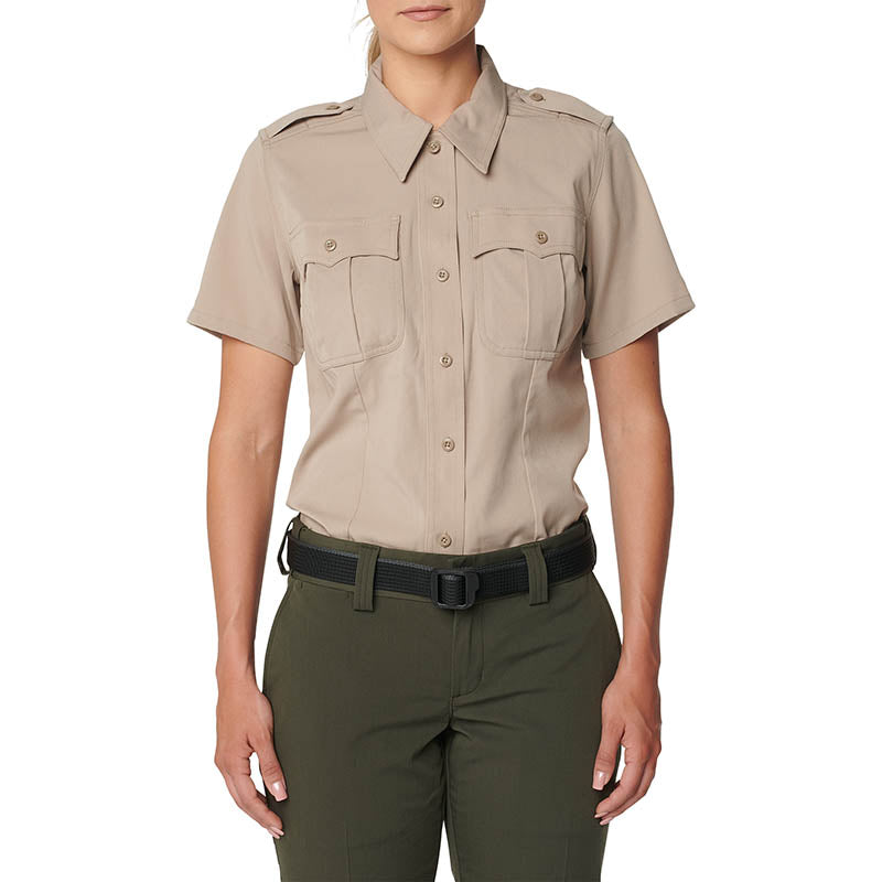 Women's Class A Flex-tac Poly/wool Twill S/s
