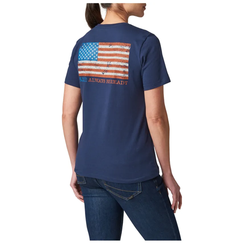 Wm Amricn Vin Flag Ss Tee