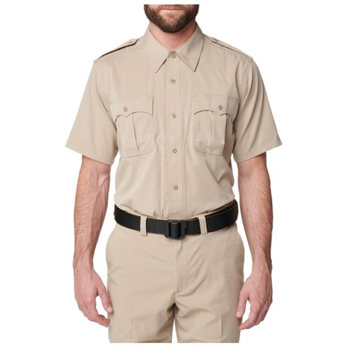 Class A Flex-tac Poly/wool Twill S/s