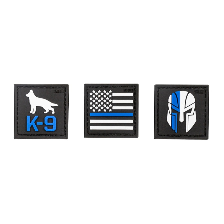 Thin Blue 1x1 Patch