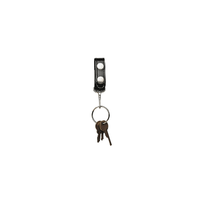 Boston Leather Belt Keeper With Key Snap