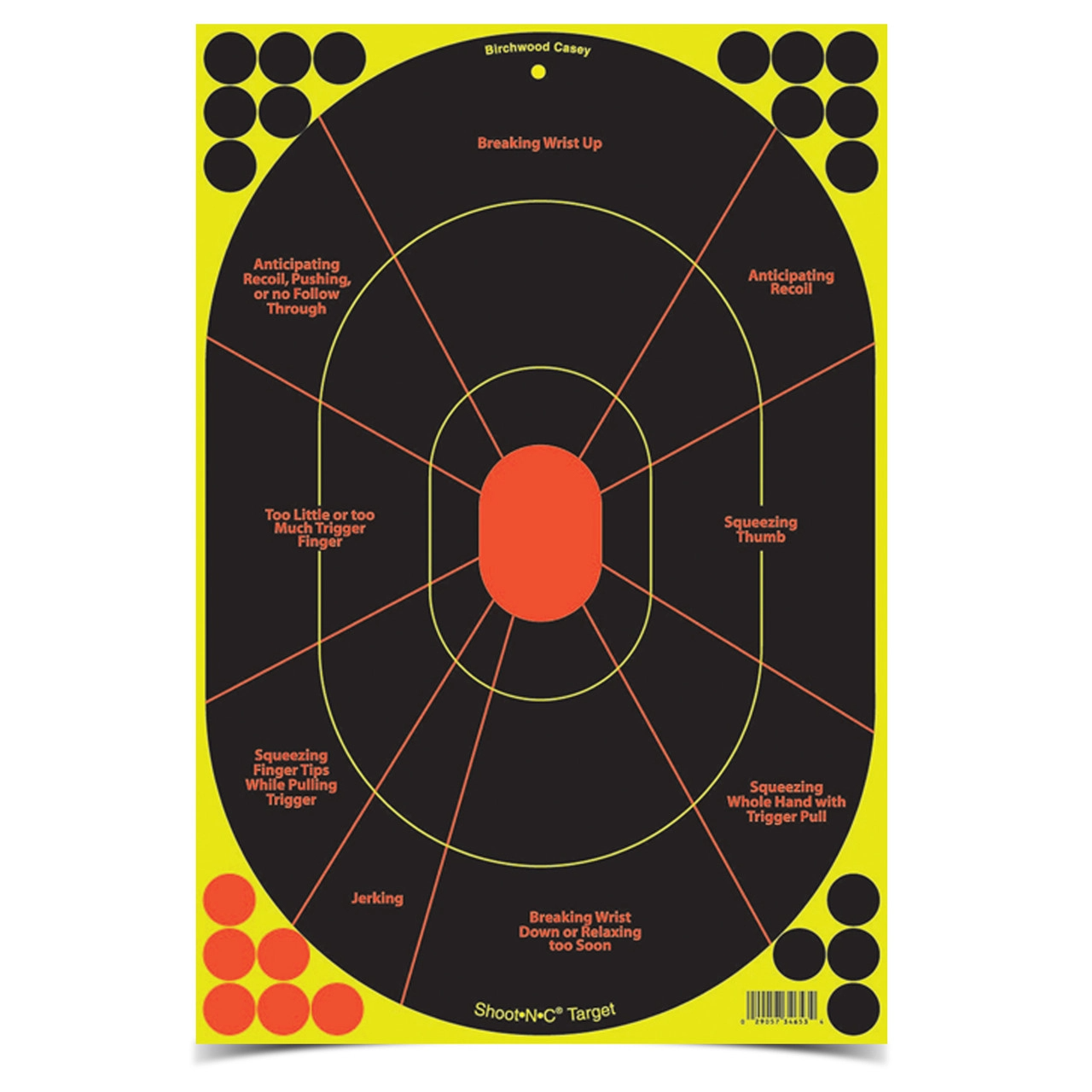 Shoot-n-c 12 X 18 Inch Handgun Trainer Target