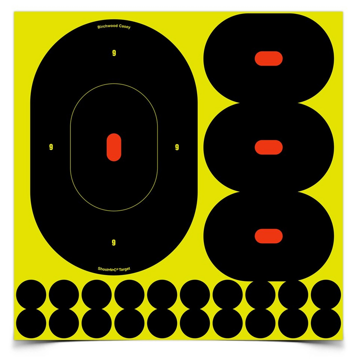 Shoot-n-c 9 Inch Silhouette, 5 Targets