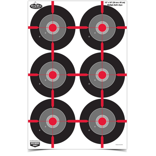 Birchwood Casey Dirty Bird 12 X 18 Multiple Bull's-eye Target
