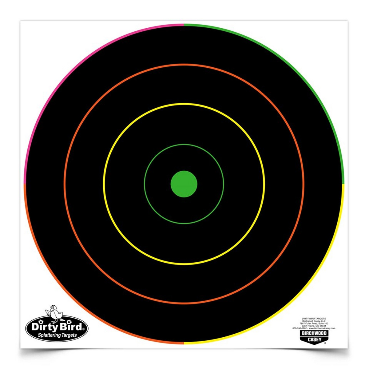 Dirty Bird 12 Inch Multi-color Bull's-eye