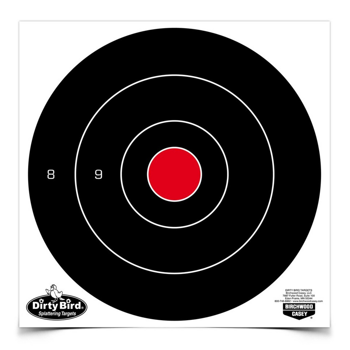 Dirty Bird 8 Inch Bull's-eye Target, 200 Targets