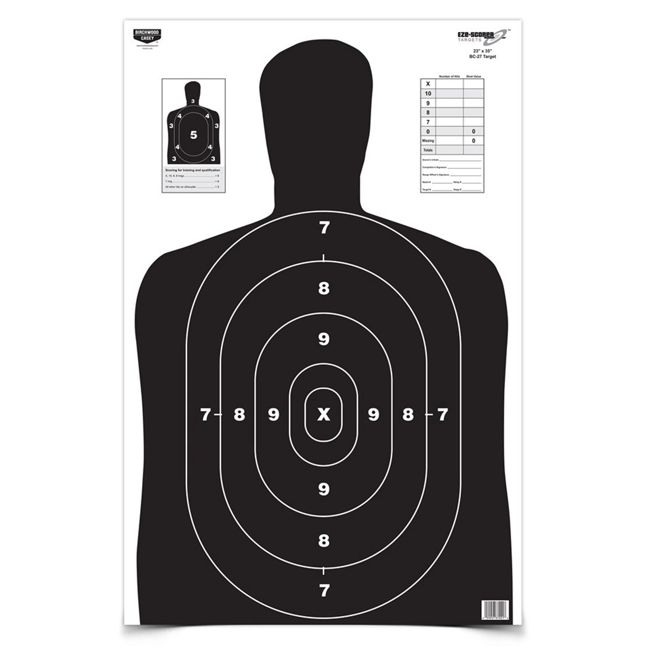 Birchwood Casey Eze-scorer 23 X 35 Bc-27 Black Target