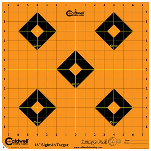 Orange Peel Sight-in Target: 16 In 5 Sheets