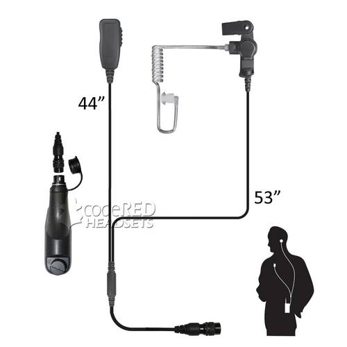 Code Red Headsets Investigator Two-wire Microphone