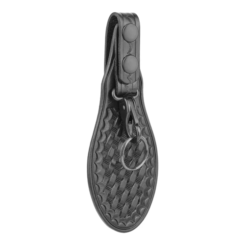 Basketweave Leather Scabbard Single Key Ring
