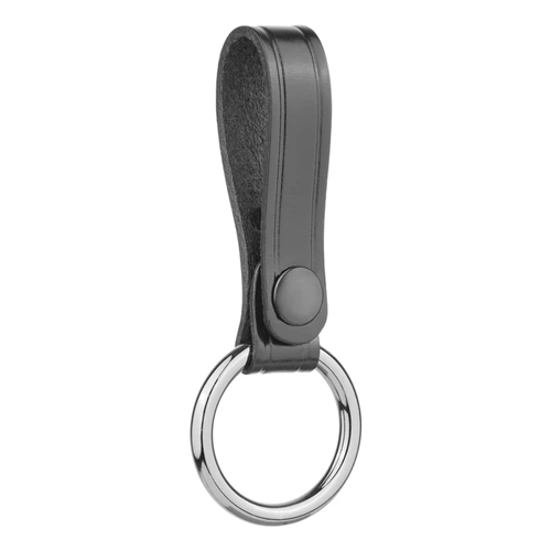 Plain Leather Baton/asp Strap With Metal Ring
