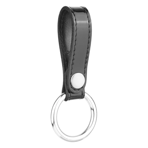 Hi-gloss Leather Baton/asp Strap With Metal Ring