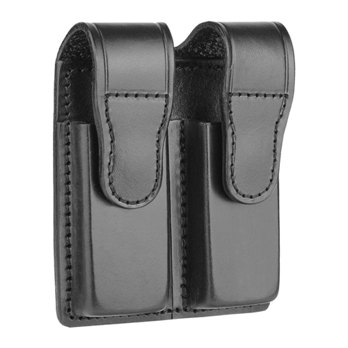 Plain Leather Double Magazine Holder For 9mm