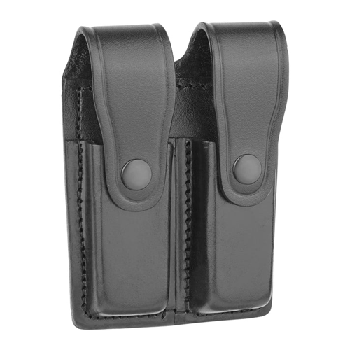 Plain Leather Double Magazine Holder For 9mm