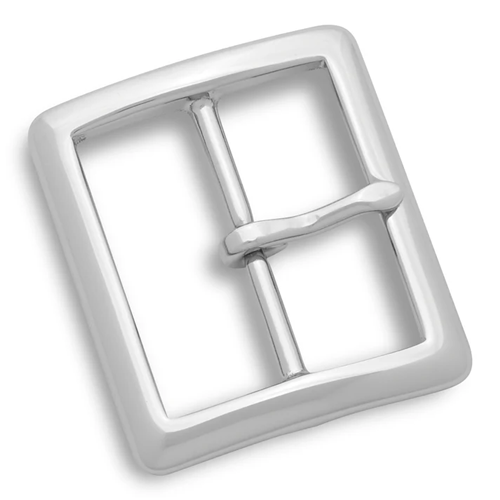 Solid Brass Center Bar Buckle For 1-3/4" Garrison Belt (nickel)