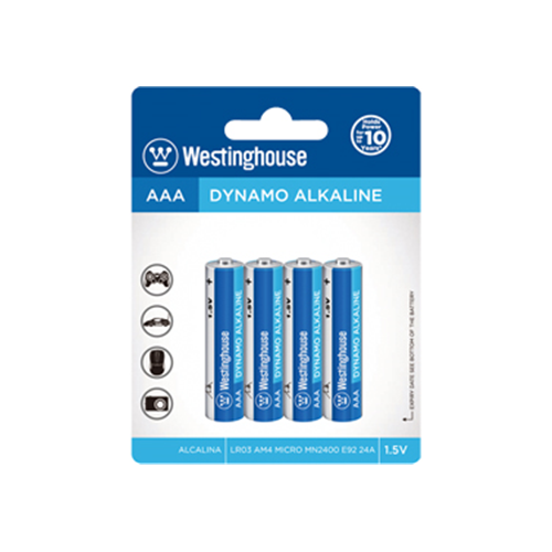 Westinghouse Aaa Alkaline 4 Pack