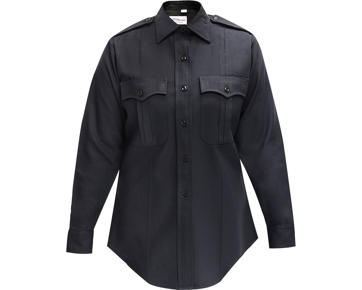 Duro Poplin Women's Long Sleeve Shirt W/ Sewn-in Creases