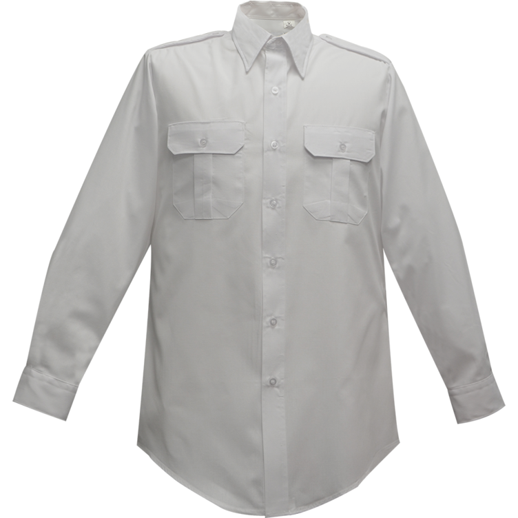 Duro Poplin Long Sleeve Shirt - White