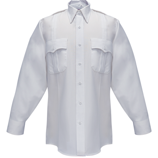 Duro Poplin Long Sleeve Shirt W/ Sewn-in Creases