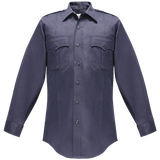 Flying Cross Duro Poplin Long Sleeve Shirt w/ Sewn-In Creases