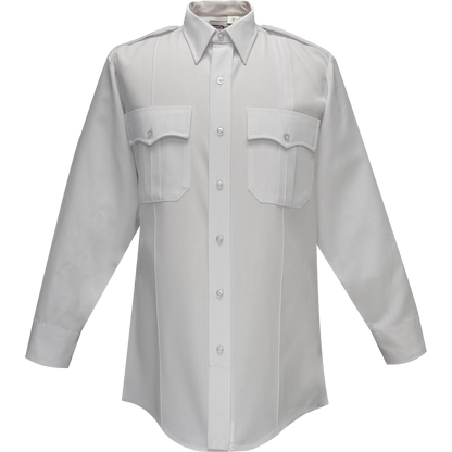 Flying Cross Deluxe Tropical Long Sleeve Shirt w/ Pleated Pockets