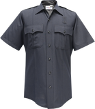 Flying Cross Justice Short Sleeve Shirt w/ Traditional Collar - LAPD Navy