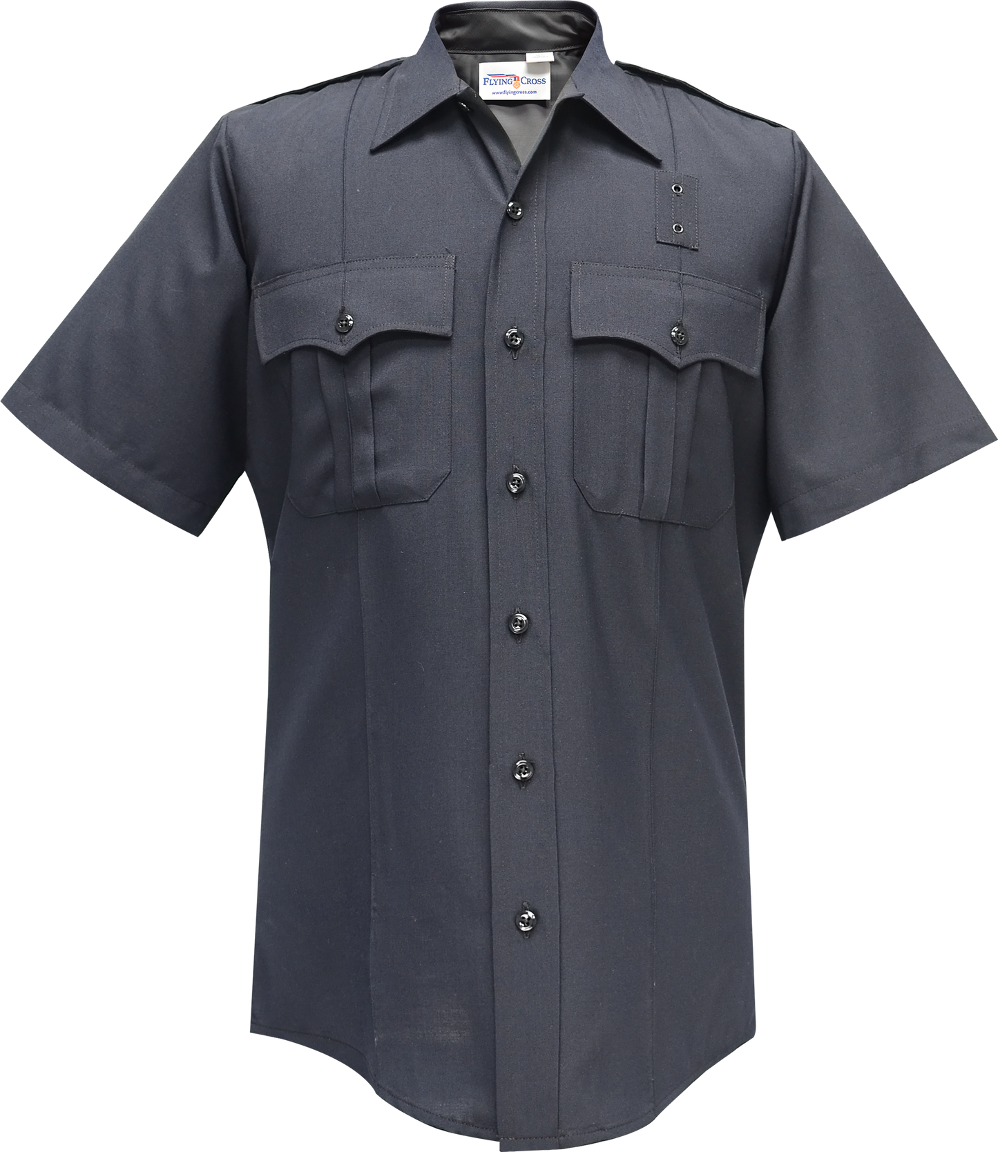 Flying Cross Justice Short Sleeve Shirt W/ Zipper - Lapd Navy