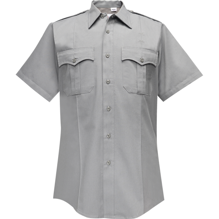 Duro Poplin Short Sleeve Shirt W/ Sewn-in Creases