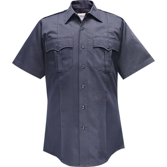 Duro Poplin Short Sleeve Shirt W/ Sewn-in Creases