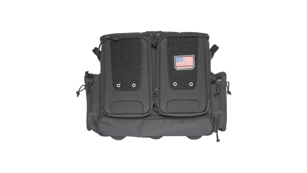Tactical Rolling Range Bag - Holds 10 Handguns