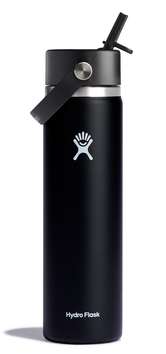 Hydro Flask Wide Mouth Insulated Water Bottle W/ Flex Straw Cap