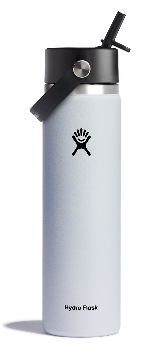 Hydro Flask Wide Mouth Insulated Water Bottle W/ Flex Straw Cap