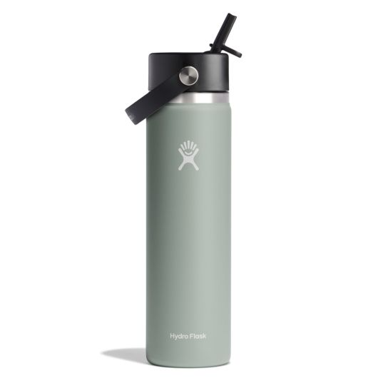 Hydro Flask Wide Mouth Insulated Water Bottle W/ Flex Straw Cap