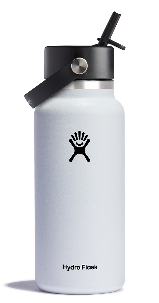 Hydro Flask Wide Mouth Insulated Water Bottle W/ Flex Straw Cap