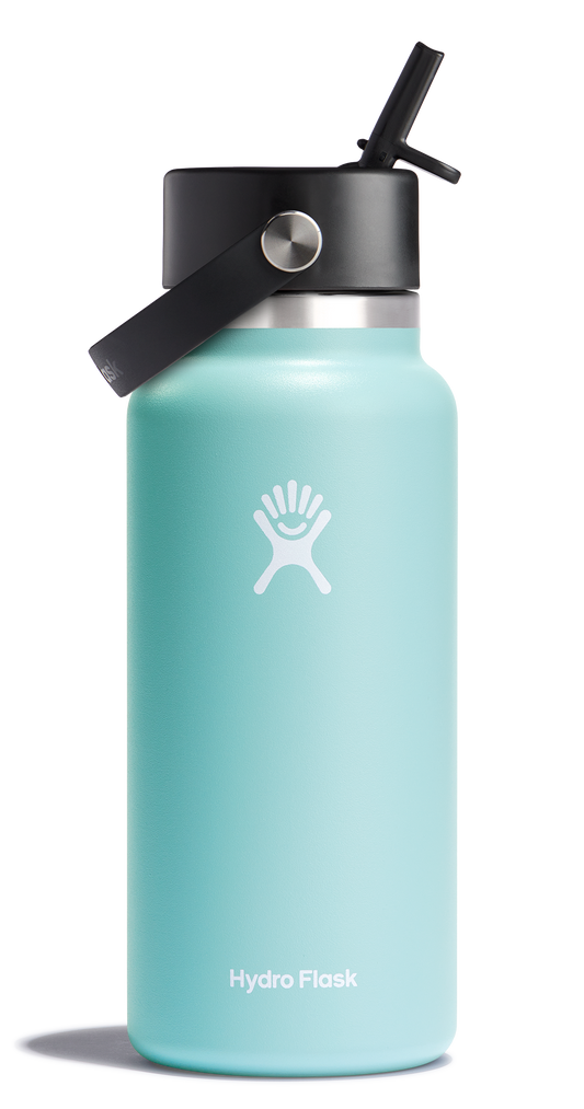 Hydro Flask Wide Mouth Insulated Water Bottle W/ Flex Straw Cap