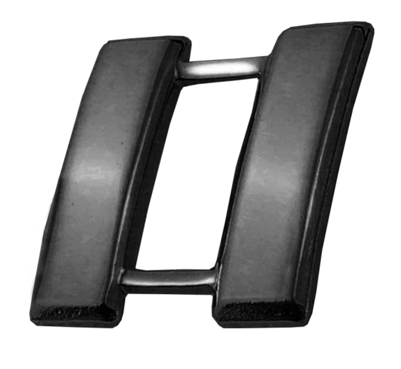 CAPTAIN Mini Smooth Metal Insignia 3/4'' High - Pair