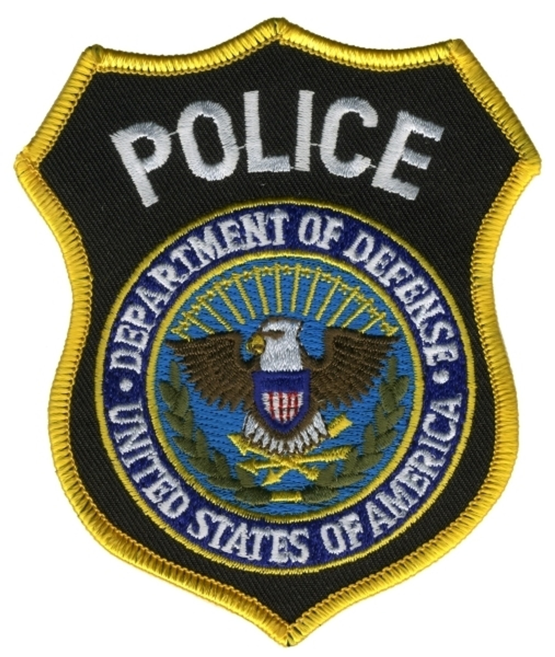 Police Dept Of Defense Shoulder Patch - 3.625''x4.375''