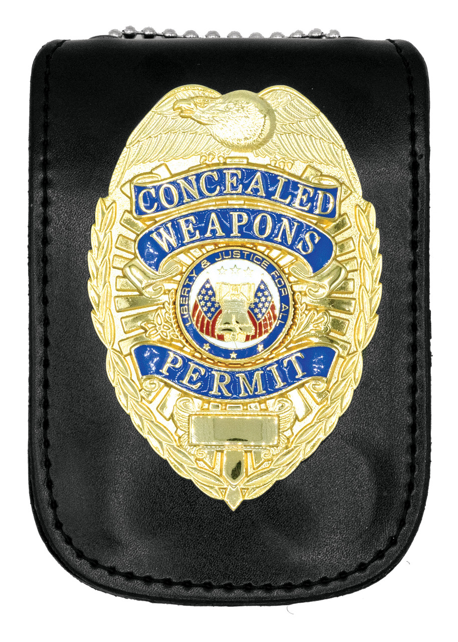 Badge Holder Id Case W/ Magnetic Closure, U-shape, 3x4-1/2"