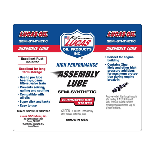 Semi-synthetic High Performance Assembly Lube