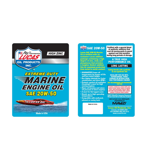 Extreme Duty Marine Engine Oil SAE 20W-50