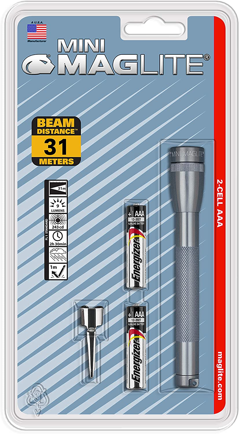 Maglite Mini Maglite 2 Aaa-cell Flashlight W/ Pocket Clip