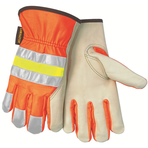 Reflective Gr, Cow Drvr, Orange, Xs