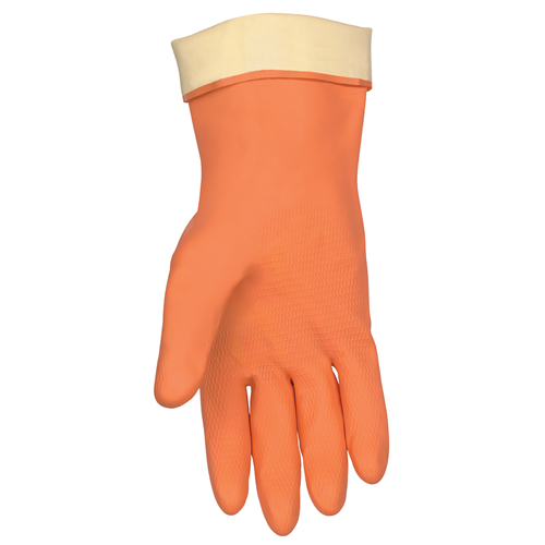Orange Flock Lined Neo/latex Blend