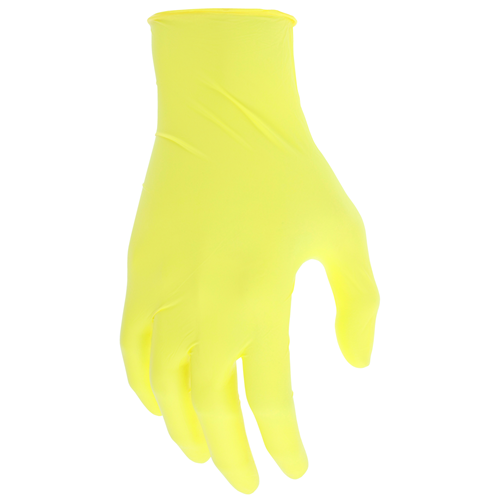 Mcr Safety 3.5mil Econ, PF, NBR, Yellow