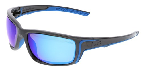 Mcr Safety Sr4 Swagger, Gun Metal Frame, Blue Diamo