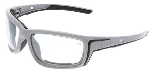 Mcr Safety Sr5 Swagger, Gray Frame, Clear Max6 Anti
