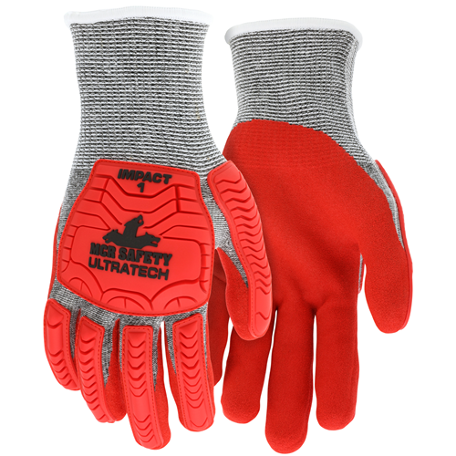 Ultratech Stitched A5, Hivis Red Sfn